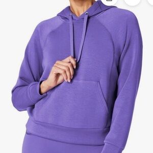 SPANX Purple Hoodie Sweatshirt